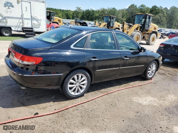 2009 Hyundai Azera GLS with VIN KMHFC46D39A350678, listed as a Copart auction lot 68892514 with 0 mi miles and Salvage Title. Bid and sale history available at carsss.com. Image 3.