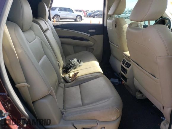 2014 Acura MDX Technology with VIN 5FRYD4H41EB035871, listed as a Copart auction lot 60826125 with Not provided miles and Non repairable. Bid and sale history available at DreamBid. Image 11.