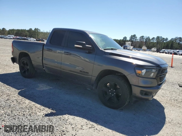 2021 Ram 1500 Big Horn with VIN 1C6SRFBT8MN586455, listed as a Copart auction lot 49481665 with 57,793 mi miles and Salvage Title. Bid and sale history available at carsss.com. Image 4.