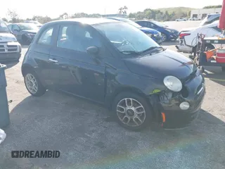2013 FIAT 500 Pop with VIN 3C3CFFAR1DT674201, listed as a IAAI auction lot 41057297 with 108,297 mi miles. Bid and sale history available at carsss.com. Image 1.