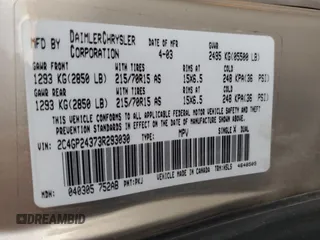 2003 Chrysler Town & Country with VIN 2C4GP24373R293030, listed as a Copart auction lot 70884954 with 156,566 mi miles and Salvage Title. Bid and sale history available at carsss.com. Image 14.