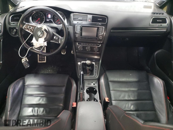 2015 Volkswagen Golf GTI SE with VIN 3VW5T7AU6FM000353, listed as a Copart auction lot 50145825 with 107,342 mi miles and Salvage Title. Bid and sale history available at carsss.com. Image 8.