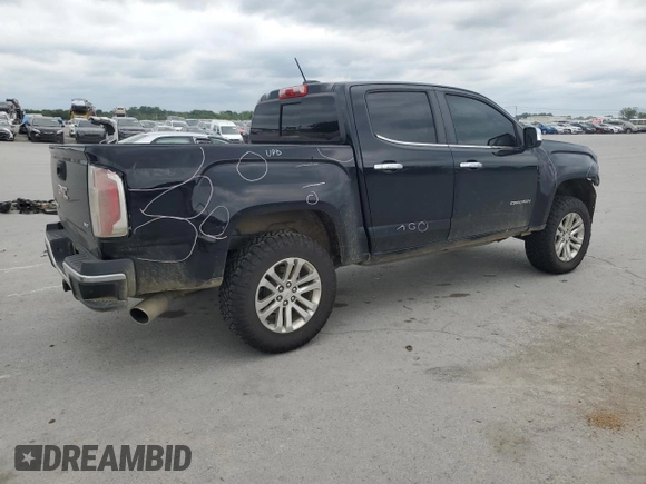 2017 GMC Canyon 4WD SLT with VIN 1GTP6DE12H1197829, listed as a Copart auction lot 43533765 with 117,149 mi miles and Salvage Title. Bid and sale history available at carsss.com. Image 3.