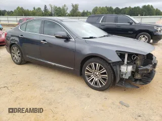 2015 Kia Cadenza Premium with VIN KNALN4D75F5181683, listed as a Copart auction lot 72346994 with 184,455 mi miles and Salvage Title. Bid and sale history available at carsss.com. Image 4.