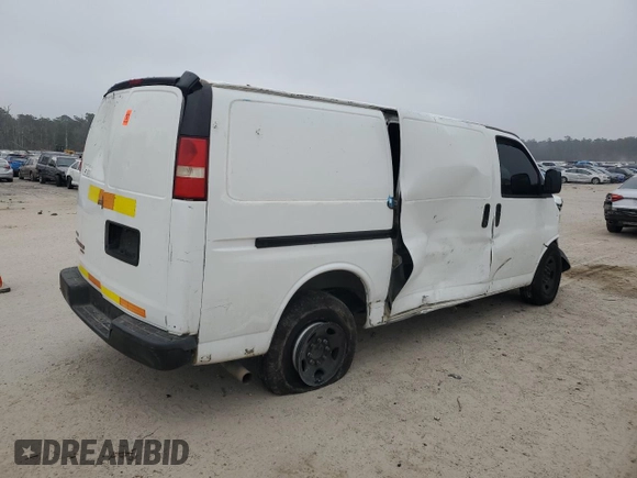 2011 Chevrolet Express Cargo with VIN 1GCWGFCA0B1169848, listed as a Copart auction lot 44536435 with Not provided miles and Salvage title. Bid and sale history available at DreamBid. Image 3.