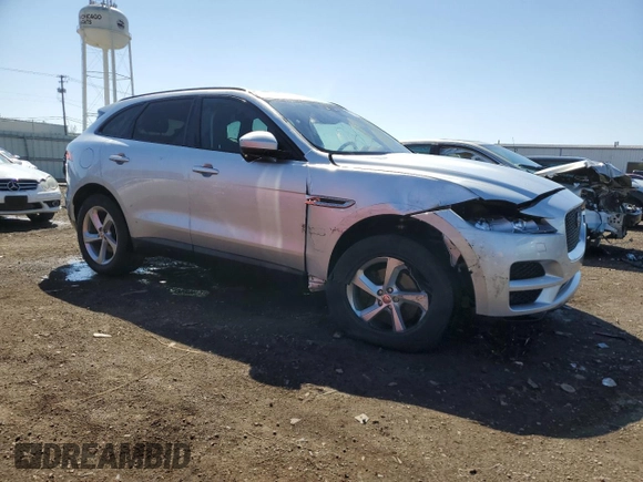 2017 Jaguar F-Pace 35t Premium with VIN SADCJ2BV4HA094263, listed as a Copart auction lot 52155545 with 64,357 mi miles and Salvage title. Bid and sale history available at DreamBid. Image 4.