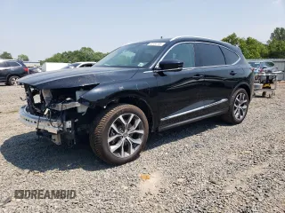 2022 Acura MDX Technology with VIN 5J8YE1H49NL039372, listed as a Copart auction lot 60164795 with 35,434 mi miles and Salvage title. Bid and sale history available at DreamBid. Image 1.