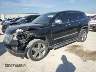 2012 Jeep Grand Cherokee Overland with VIN 1C4RJECT3CC125620, listed as a Copart auction lot 45553565 with 168,409 mi miles and Salvage Title. Bid and sale history available at carsss.com. Image 1.