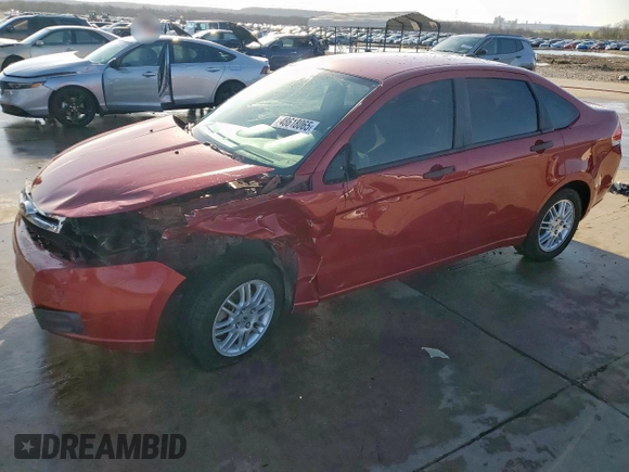 2011 Ford Focus SE with VIN 1FAHP3FN0BW102875, listed as a Copart auction lot 48618065 with 0 mi miles and Salvage Title. Bid and sale history available at carsss.com. Image 1.