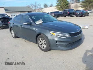 2016 Kia Optima LX with VIN KNAGT4L30G5081448, listed as a IAAI auction lot 41887881 with 95,214 mi miles. Bid and sale history available at carsss.com. Image 1.