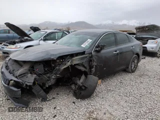 2019 Kia Optima LX z VIN 5XXGT4L31KG320187, wystawiony jako Copart lot #50750805 z przebiegiem Nie podano mil oraz Szkoda całkowita • Salvage title. Historia ofert i sprzedaży dostępna na DreamBid. Obrazek 1.