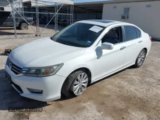 2013 Honda Accord EX-L with VIN 1HGCR2F82DA155081, listed as a IAAI auction lot 41233014 with 192,450 mi miles and . Bid and sale history available at DreamBid. Image 2.