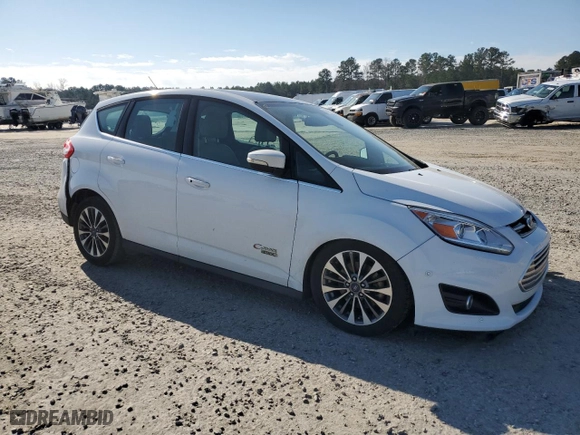 2017 Ford C-Max Energi Titanium with VIN 1FADP5FU3HL107595, listed as a Copart auction lot 46415115 with 131,304 mi miles and Salvage Title. Bid and sale history available at carsss.com. Image 4.