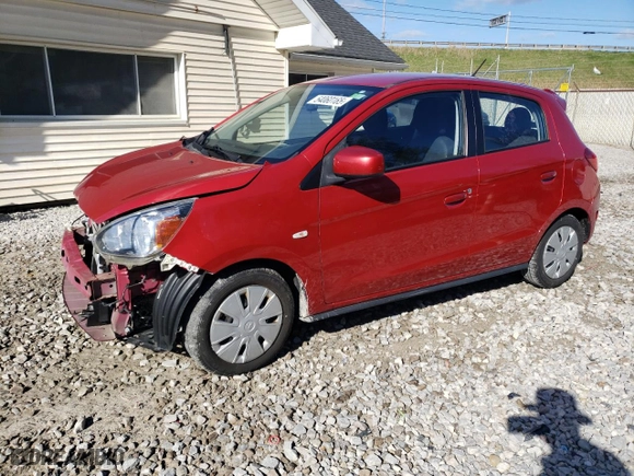 2015 Mitsubishi Mirage DE with VIN ML32A3HJ5FH037076, listed as a Copart auction lot 54060165 with 35,702 mi miles and Salvage Title. Bid and sale history available at carsss.com. Image 1.