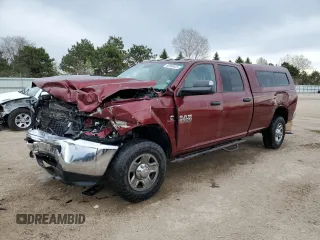 2018 Ram 2500 Tradesman with VIN 3C6UR5HL7JG121745, listed as a Copart auction lot 53988425 with 122,480 mi miles and Salvage title. Bid and sale history available at DreamBid. Image 1.