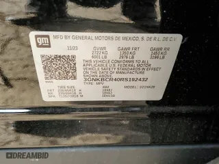 2024 Chevrolet Blazer LT with VIN 3GNKBCR40RS192432, listed as a Copart auction lot 83637984 with 8,201 mi miles and Salvage Title. Bid and sale history available at carsss.com. Image 14.