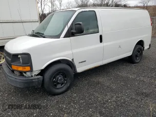 2006 Chevrolet Express Cargo z VIN 1GCHG35U961142376, wystawiony jako Copart lot #47741725 z przebiegiem 268 409 mil mil oraz Czysty tytuł • Clean title. Historia ofert i sprzedaży dostępna na DreamBid. Obrazek 1.