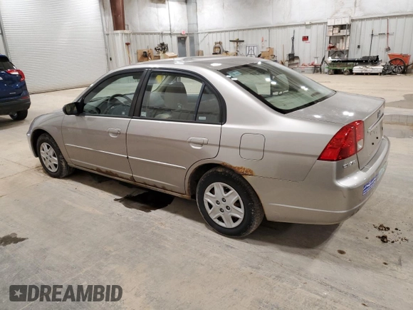 2003 Honda Civic LX with VIN JHMES16513S003795, listed as a Copart auction lot 50469165 with 189,331 mi miles and Clean Title. Bid and sale history available at carsss.com. Image 2.