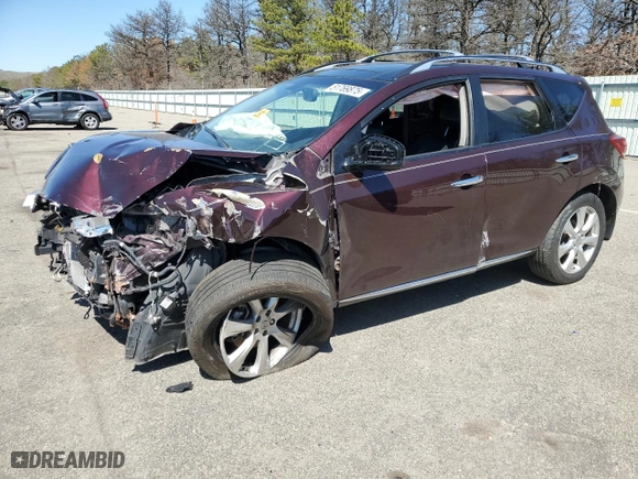 2013 Nissan Murano S with VIN JN8AZ1MW4DW319343, listed as a Copart auction lot 51769875 with 0 mi miles and Salvage Title. Bid and sale history available at carsss.com. Image 1.