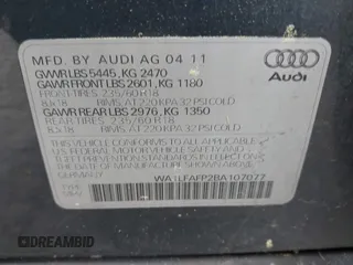 2011 Audi Q5 Premium Plus with VIN WA1LFAFP2BA107077, listed as a IAAI auction lot 42028933 with 251,981 mi miles and . Bid and sale history available at DreamBid. Image 9.