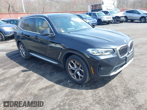 2022 BMW X3 xDrive30i with VIN 5UX53DP00N9K52214, listed as a IAAI auction lot 42031394 with 36,967 mi miles and . Bid and sale history available at DreamBid. Image 1.