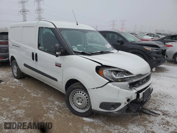 2022 Ram ProMaster City Cargo Tradesman with VIN ZFBHRFAB0N6X33216, listed as a Copart auction lot 89373425 with 72,737 mi miles and Salvage title. Bid and sale history available at DreamBid. Image 4.