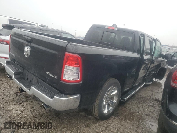 2022 Ram 1500 Big Horn with VIN 1C6SRFMTXNN142413, listed as a Copart auction lot 45535815 with 23,082 mi miles and Clean title. Bid and sale history available at DreamBid. Image 3.