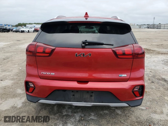 2022 Kia Niro LXS SE with VIN KNDCB3LC2N5525358, listed as a Copart auction lot 79287124 with 26,434 mi miles and Salvage Title. Bid and sale history available at carsss.com. Image 6.