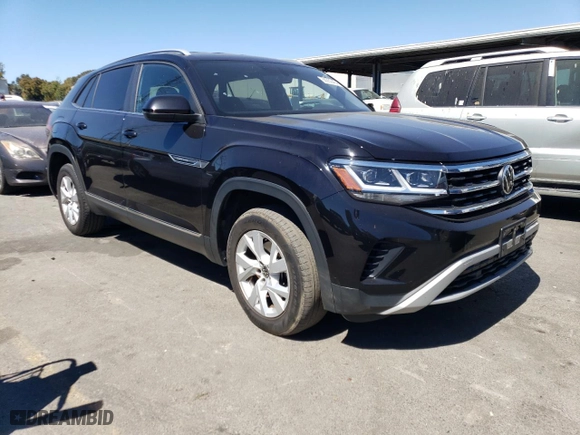 2021 Volkswagen Atlas Cross Sport 2.0T S with VIN 1V2GC2CA0MC201812, listed as a Copart auction lot 66950404 with 75,404 mi miles and Salvage Title. Bid and sale history available at carsss.com. Image 4.