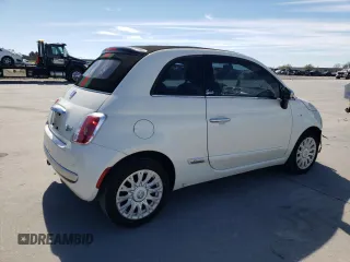 2012 FIAT 500 Gucci with VIN 3C3CFFER4CT271886, listed as a Copart auction lot 47859275 with 104,608 mi miles and Salvage Title. Bid and sale history available at carsss.com. Image 3.