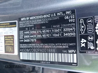 2023 Mercedes-Benz EQS 450+ z VIN 4JGDM2DB2PA001888, wystawiony jako IAAI lot #40797020 z przebiegiem 26 118 mil mil oraz . Historia ofert i sprzedaży dostępna na DreamBid. Obrazek 9.