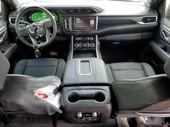 2023 GMC Yukon XL Denali with VIN 1GKS2JKT2PR438920, listed as a Copart auction lot 69749244 with 23,817 mi miles and Salvage Title. Bid and sale history available at DreamBid. Image 8.