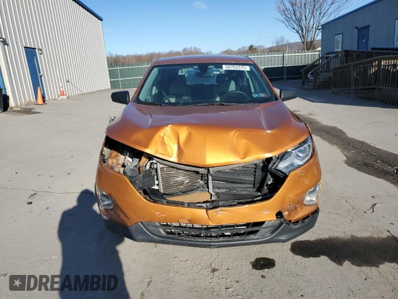 2018 Chevrolet Equinox LS with VIN 2GNAXHEV9J6118339, listed as a Copart auction lot 50763375 with 135,224 mi miles and Salvage Title. Bid and sale history available at DreamBid. Image 5.