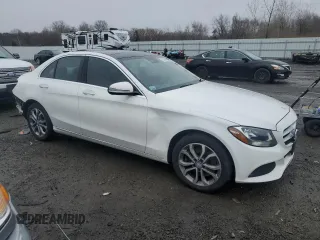 2017 Mercedes-Benz C 300 with VIN 55SWF4KB0HU188268, listed as a Copart auction lot 51310845 with 126,739 mi miles and Salvage Title. Bid and sale history available at DreamBid. Image 4.