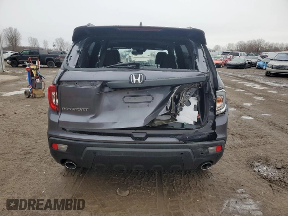 2021 Honda Passport Touring with VIN 5FNYF8H9XMB018998, listed as a Copart auction lot 46836075 with 190,925 mi miles and Salvage Title. Bid and sale history available at carsss.com. Image 6.