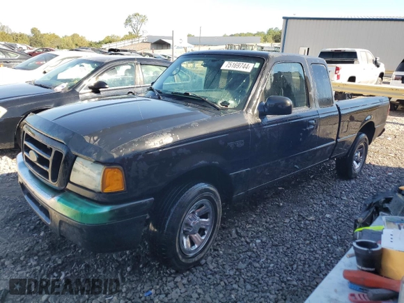 2004 Ford Ranger XLT Appearance with VIN 1FTYR44E84PA22993, listed as a Copart auction lot 75169744 with Not Provided miles and Clean Title. Bid and sale history available at carsss.com. Image 1.