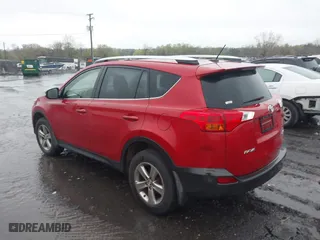 2015 Toyota RAV4 XLE with VIN JTMWFREV0FD071962, listed as a IAAI auction lot 41955964 with 132,327 mi miles. Bid and sale history available at carsss.com. Image 3.