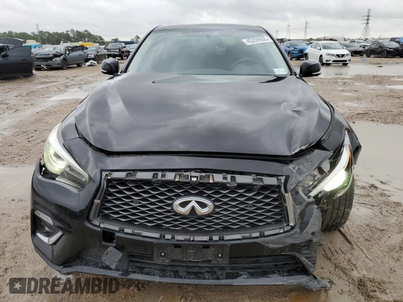 2018 Infiniti Q50 Luxe with VIN JN1EV7APXJM361910, listed as a Copart auction lot 45209005 with 78,544 mi miles and Clean title. Bid and sale history available at DreamBid. Image 5.