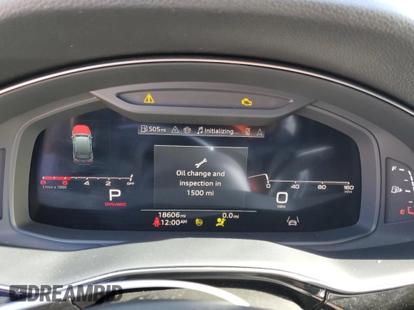 2024 Audi Q7 Premium Plus with VIN WA1LXBF7XRD004548, listed as a Copart auction lot 80491204 with 18,606 mi miles and Salvage title. Bid and sale history available at DreamBid. Image 9.