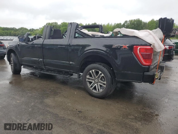2021 Ford F-150 XL with VIN 1FTEW1EP2MFA19832, listed as a Copart auction lot 57981895 with 66,766 mi miles and Salvage title. Bid and sale history available at DreamBid. Image 2.