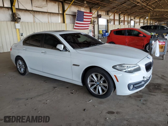 2015 BMW 5 Series 528i xDrive with VIN WBA5A7C55FD621638, listed as a Copart auction lot 54967385 with 122,391 mi miles and Clean Title. Bid and sale history available at carsss.com. Image 4.