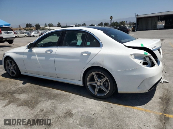 2016 Mercedes-Benz C 300 z VIN 55SWF4JB8GU150979, wystawiony jako Copart lot #64071805 z przebiegiem 37 268 mil mil oraz Szkoda całkowita • Salvage title. Historia ofert i sprzedaży dostępna na DreamBid. Obrazek 2.