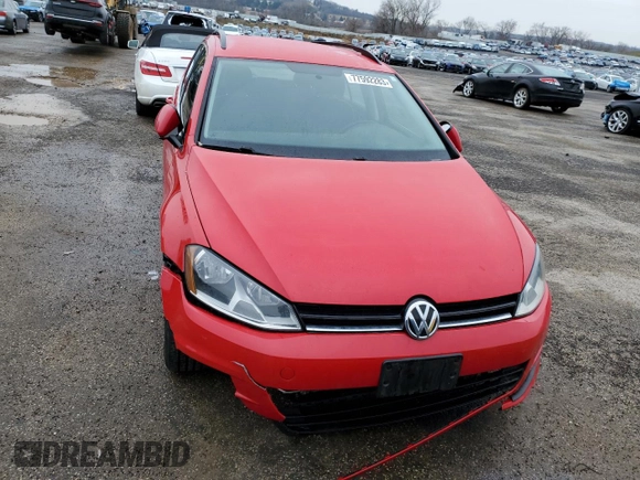 2015 Volkswagen Golf SportWagen TDI SE with VIN 3VWCA7AUXFM515997, listed as a Copart auction lot 77592283 with 113,151 mi miles. Bid and sale history available at carsss.com. Image 5.