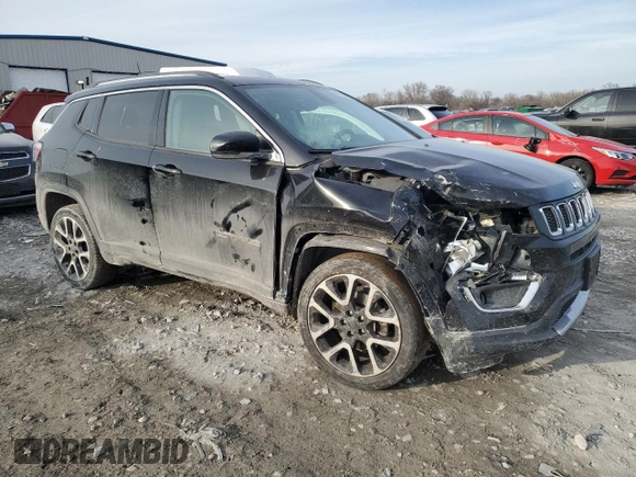 2018 Jeep Compass Limited with VIN 3C4NJDCB0JT168104, listed as a Copart auction lot 46726695 with 69,921 mi miles and Salvage Title. Bid and sale history available at carsss.com. Image 4.