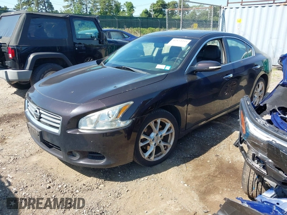 2014 Nissan Maxima S with VIN 1N4AA5AP5EC480297, listed as a IAAI auction lot 42572233 with 79,101 mi miles and . Bid and sale history available at DreamBid. Image 2.