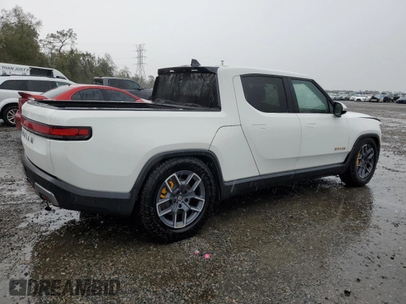 2023 Rivian R1T Adventure with VIN 7FCTGAAA2PN021915, listed as a Copart auction lot 46351415 with Not Provided miles and Non Repairable. Bid and sale history available at carsss.com. Image 3.