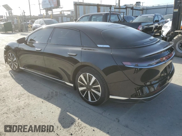 2023 Lucid Air Pure z VIN 50EA1PFA7PA007912, wystawiony jako Copart lot #51838045 z przebiegiem 16 661 mil mil oraz Szkody całkowita. Historia ofert i sprzedaży dostępna na DreamBid. Obrazek 2.