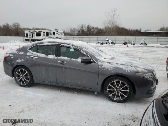 2017 Acura TLX V6 w/Technology Pkg with VIN 19UUB3F57HA000570, listed as a Copart auction lot 42080785 with 0 mi miles and Salvage Title. Bid and sale history available at carsss.com. Image 4.