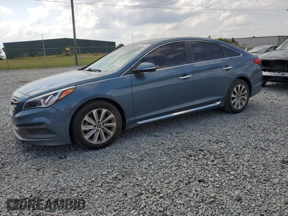 2016 Hyundai Sonata Sport with VIN 5NPE34AF7GH390860, listed as a Copart auction lot 53282325 with 140,947 mi miles and Salvage Title. Bid and sale history available at DreamBid. Image 1.