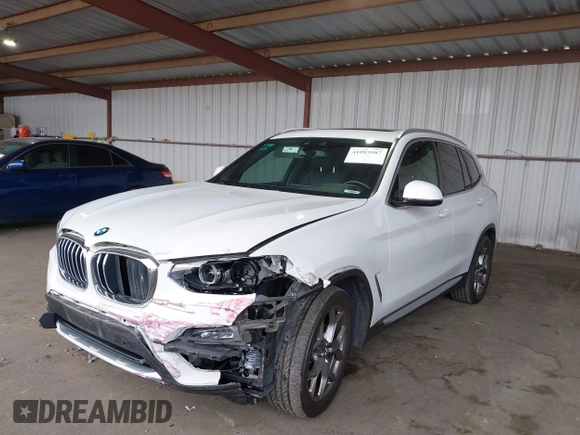 2021 BMW X3 xDrive30i with VIN 5UXTY5C03M9F57938, listed as a IAAI auction lot 41093987 with 102,557 mi miles and . Bid and sale history available at DreamBid. Image 6.